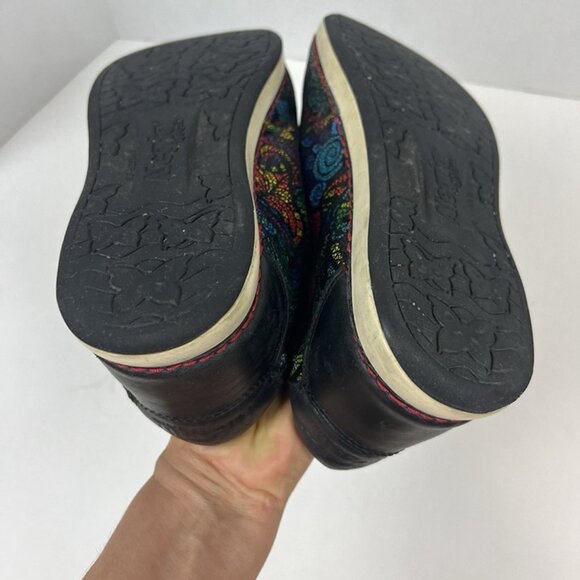 Women’s Alegria Essence Stained Glass Casual Leather Sneakers 38 US 7.5 Comfy - Picture 9 of 10